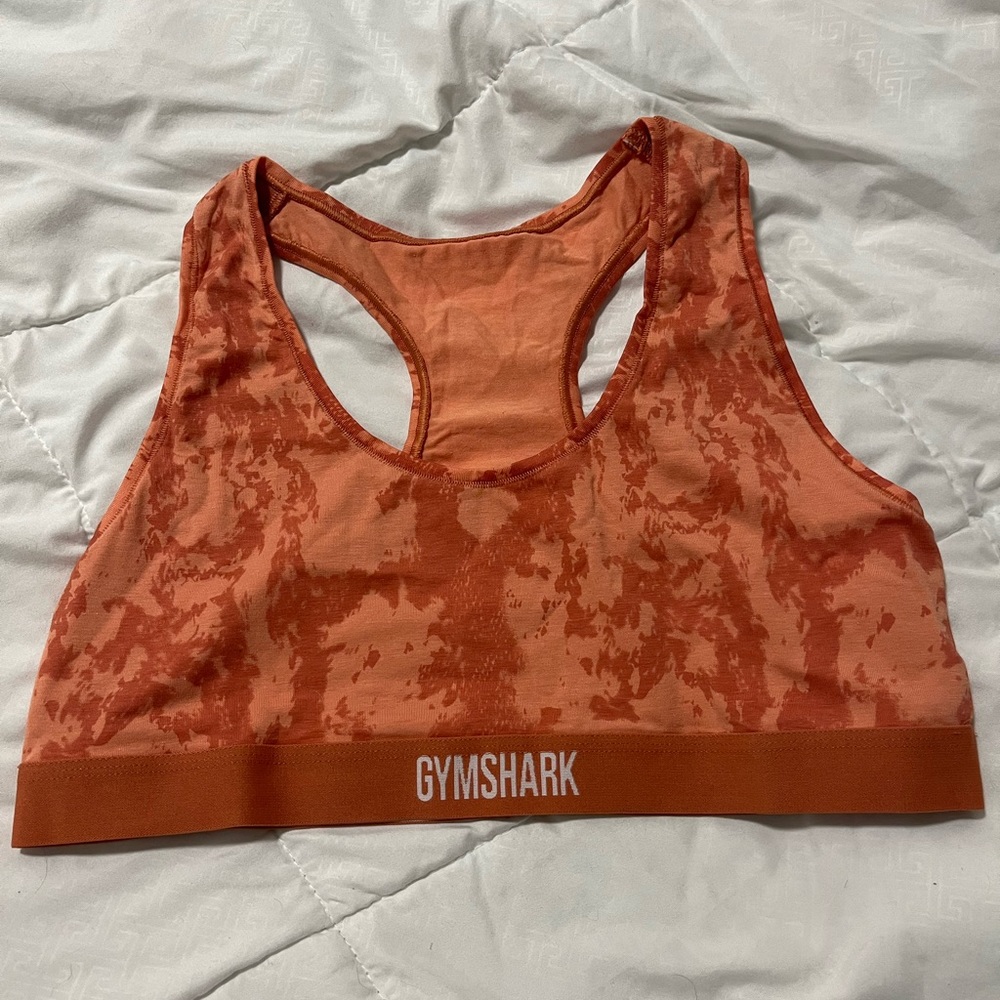 Orange Gymshark Sports Bra